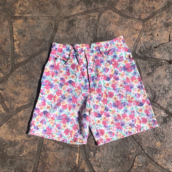 BeBop Pants - Vintage floral high rise shorts